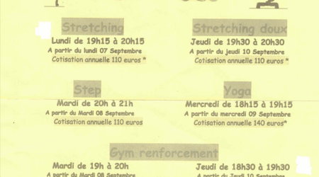 L&rsquo;ASSOCIATION BODY CLUB D&rsquo;ARGOEUVES vous propose pour la saison 2026-2027